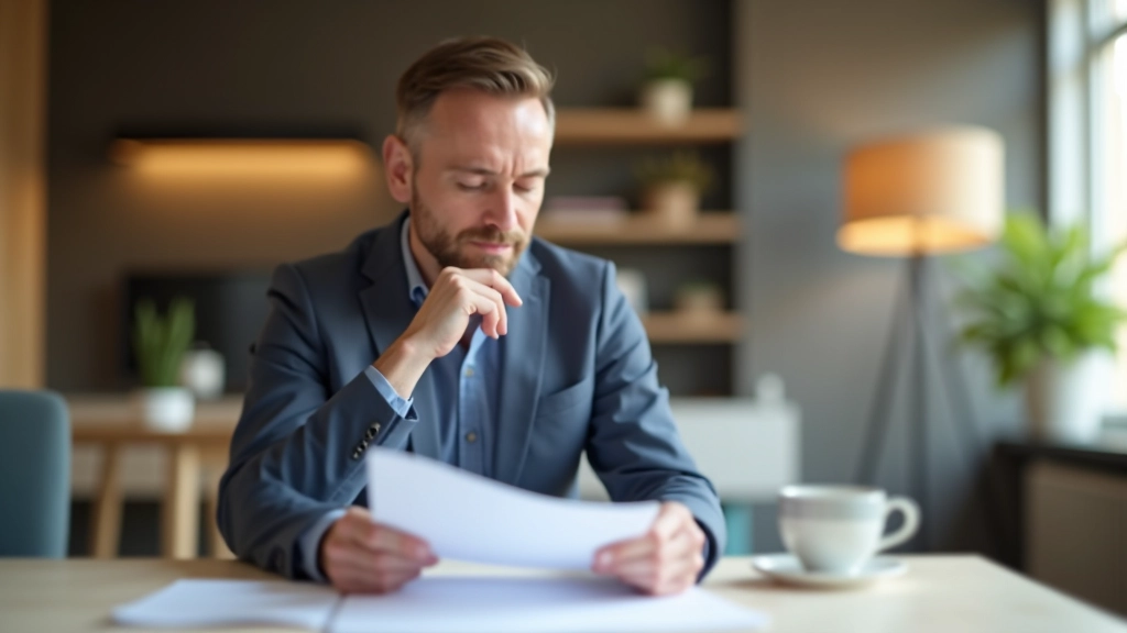 Person studiert Vergleichstabelle und Renditecharts, Entscheidungsfindung bei Anbieterauswahl